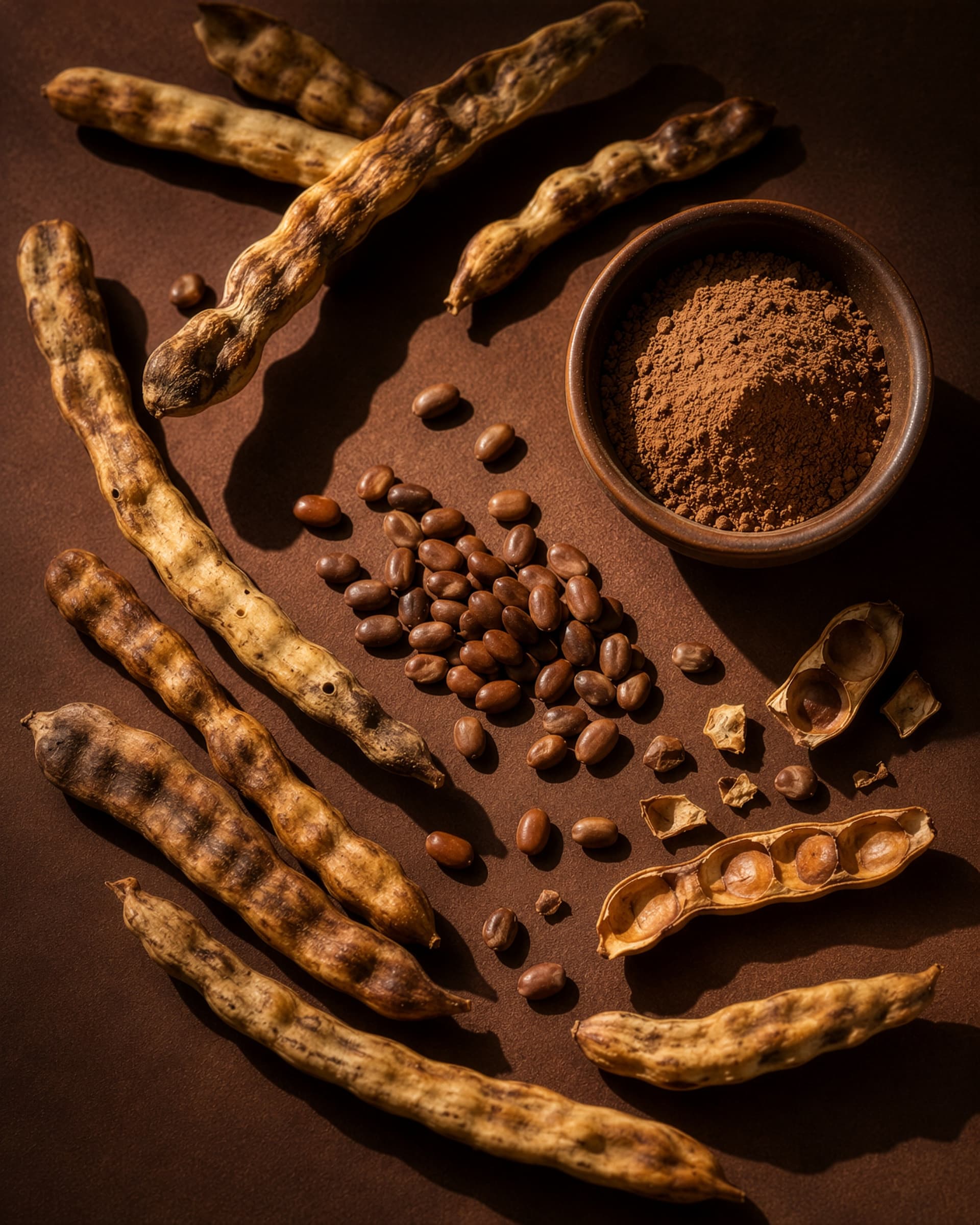 Mesquite pods and seeds, a botanical study
